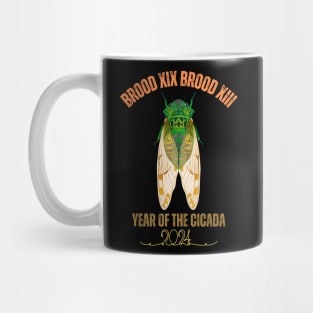 Cicada Lover Brood XIX Brood XIII Year Of The Cicada 2024 Mug